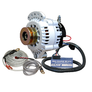 Balmar Alternator 120 AMP 12V 1-2&quot; Single Foot Spindle Mount Dual Vee Pulley Regulator &amp; Temp Sensor CD-92761