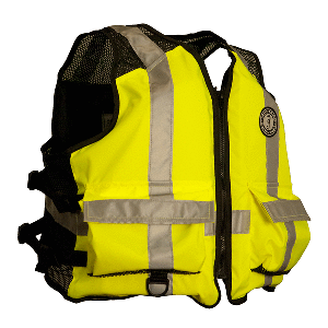 Mustang High Visibility Industrial Mesh Vest - Fluorescent Yellow/Green/Black - 4XL/5XL