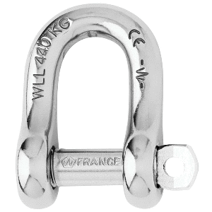 Wichard Captive Pin D Shackle - Diameter 6mm - 1/4