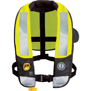 Mustang HIT High Visibility Inflatable PFD – Fluorescent Yellow Green