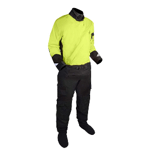 Mustang Sentinel&trade; Series Water Rescue Dry Suit - Fluorescent Yellow Green/Black - 3XL Short CD-93232