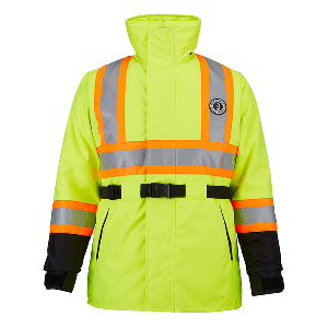 Mustang Classic Flotation Coat - Fluorescent Yellow/Green/Black - Large