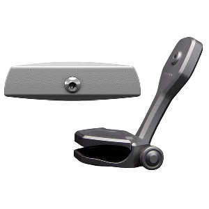 PTM Watersports Mirror/Bracket Kit w/VR-140 Elite Mirror & ZXR-361 (Titanium Grey)