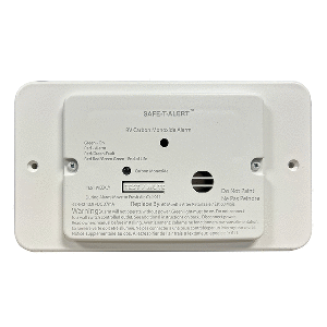 Safe-T-Alert 62 Series Marine Carbon Monoxide - White - Flush Mount - 12V w/Relay &amp; Trim Ring CD-93583