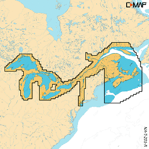 C-MAP REVEAL&trade; X - Great Lakes to Nova Scotia - M-NA-T-201-R-MS