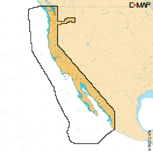 C-MAP REVEAL&trade; X - U.S. West Coat & Baja California - M-NA-T-206-R-MS