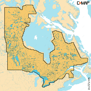 C-MAP REVEAL&trade; X - Canada Lakes Insight East HD - M-NA-T-217-R-MS