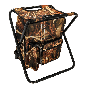 Camco Camping Stool Backpack Cooler – Camouflage