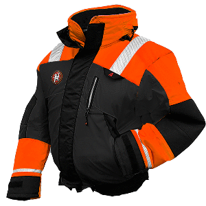 First-Watch-AB-1100-Flotation-Bomber-Jacket---Hi-Vis-Orange-Black---Small---AB-1100-OB-S AB-1100-OB-S