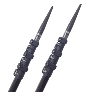 Lees Tackle Lee's 22' Telescoping Carbon Fiber Outrigger Poles f/RUPP Mount  - CT3922-9004