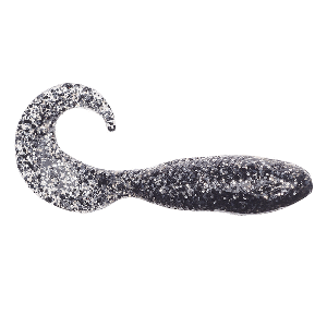 Berkley Gulp!&reg; Saltwater Swimming Mullet - 4&quot; - Black Bling CD-94619