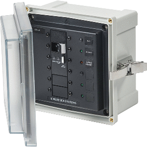 Blue Sea 3123 - SMS Panel Enclosure w/ELCI (32A) & 3 Blanks - 230V AC