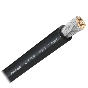 Pacer Black 2 AWG Battery Cable - Sold By The Foot CD-94946