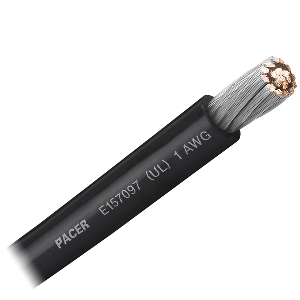 Pacer Black 1 AWG Battery Cable - Sold By The Foot CD-94964