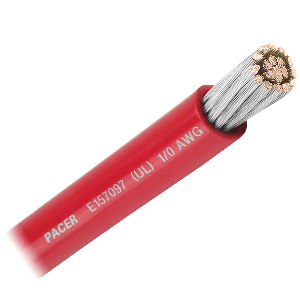Pacer Red 1/0 AWG Battery Cable - Sold By The Foot CD-94976