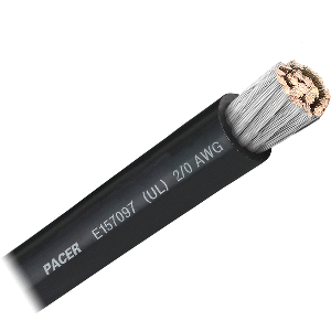 Pacer Black 2/0 AWG Battery Cable - Sold By The Foot CD-94990
