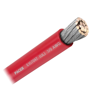 Pacer-Group-Pacer-Red-3-0-AWG-Battery-Cable---Sold-By-The-Foot---WUL3-0RD-FT WUL3/0RD-FT