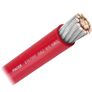 Pacer Red 4/0 AWG Battery Cable - Sold By The Foot CD-95021