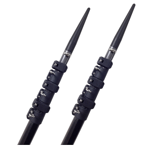 Lees Tackle Lee's Tackle 16' Telescoping Carbon Fiber Outrigger Poles Sleeved f/TACO Bases - CT3916-9002