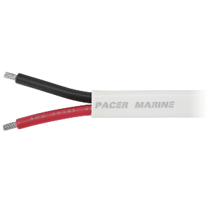 Pacer 16/2 AWG Duplex Cable - Flat Cable - Red/Black - 1,000&rsquo; - W16/2DC-1000