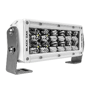 Black-Oak-LED-Black-Oak-Pro-Series-3.0-Double-Row-6inch-LED-Light-Bar---Combo-Optics---White-Housing---6CM-D5OS 6CM-D5OS