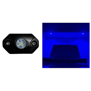 Black Oak Rock Accent Light - Blue - Black Housing CD-95847