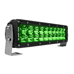 Black Oak Double Row Combo Green Hog Hunting 10&quot; Light Bar - Black CD-95863