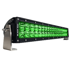 Black Oak Curved Double Row Combo Green Hog Hunting 20&quot; Light Bar - Black CD-95865