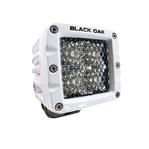 Black-Oak-LED-Black-Oak-2inch-Marine-LED-Pod-Light---Diffused-Optics---White-Housing---Pro-Series-3.0---2DM-POD10CR 2DM-POD10CR
