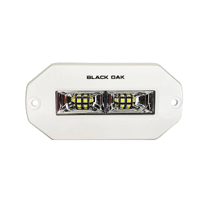 Black Oak Pro Series 4&quot; Flush Mount Spreader Light - White Housing CD-95889