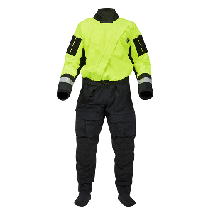 Mustang Sentinel Series Water Rescue Dry Suit - Fluorescent Yellow Green-Black - XS Short