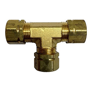 Uflex Union T-Fitting f/3/8&quot; Tube Compression Hose Fittings CD-96191