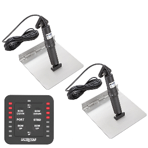 Lectrotab XKA Stainless Steel Trim Tab Kit w/One-Touch Control - 9 x 9 CD-96270