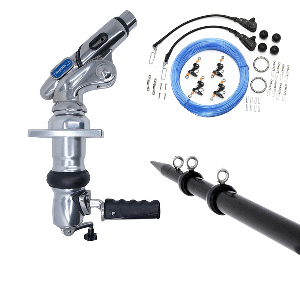 Tigress XD Crank Top Mount System - 18' - Black Outriggers Pro Series Double Rigging Kit - 88825-3