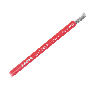 Pacer Red 10 AWG Battery Cable - Sold By The Foot CD-96450