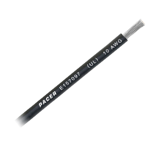 Pacer Black 10 AWG Battery Cable - Sold By The Foot CD-96451