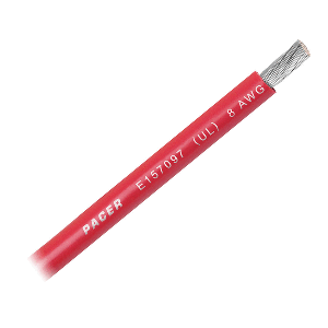 Pacer Red 8 AWG Battery Cable - Sold By The Foot CD-96452