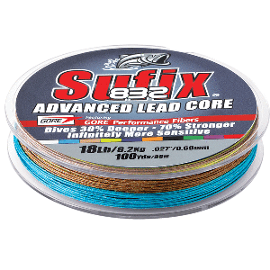 Sufix 832 Advanced Lead Core - 18lb - 10-Color Metered - 100 yds CD-96812