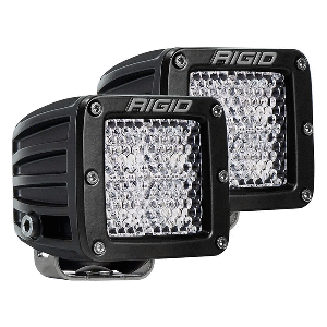 RIGID Industries D-Series Pro Flood Diffused Surface Mount Black Light - Pair CD-97163