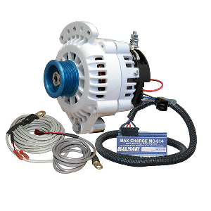Balmar Alternator 100 AMP Kit 12V 1-2&quot; Single Foot Spindle Mount J10 Pulley Regulator &amp; Temp Sensor CD-97464