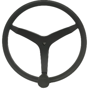 Uflex - V46 - 13.5&quot; Stainless Steel Steering Wheel w/Speed Knob - Black CD-97761