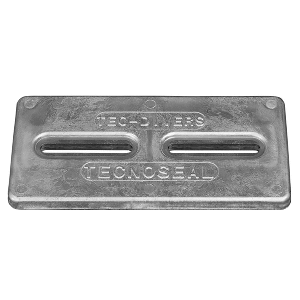 Tecnoseal-Rectangular-Zinc-Plate-Anode-w-Inserts---12inch-x-6inch-x-1inch---TEC-DIVERSD TEC-DIVERSD