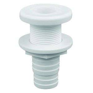Attwood-Marine-Attwood-White-Plastic-Thru-Hull-Fitting---1-1-8inch-Inner-Diameter---3874-3 3874-3