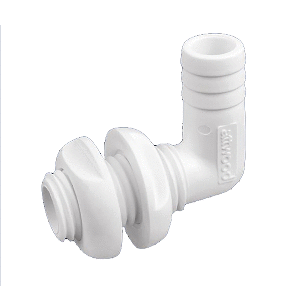 Attwood-Marine-Attwood-White-Plastic-90-Degree-Thru-Hull-Connector---1-1-8inch-Inner-Diameter---3879-3 3879-3