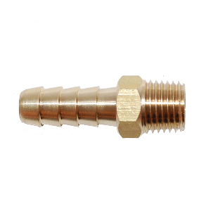 Attwood-Marine-Attwood-Universal-Brass-Fuel-Hose-Fitting---1-4inch-NPT-x-5-16inch-Barb---88FBM101-6 88FBM101-6