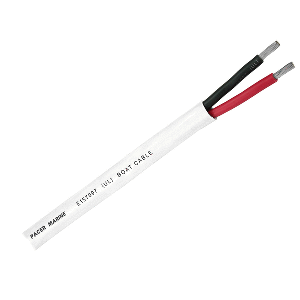 Pacer Duplex 2 Conductor Cable - 500' - 12/2 AWG - Round Cable - Red, Black