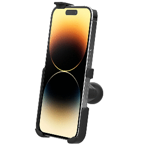 RAM Mount RAM&reg; Form-Fit Holder f/Apple iPhone 13, 13 Pro, 14 &amp; 14 Pro w/Ball