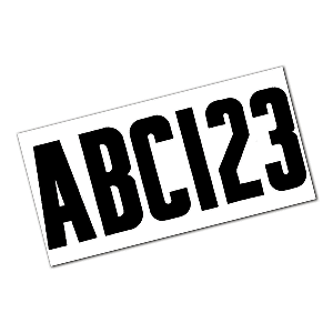 Attwood Letter & Number Kit - Black 
