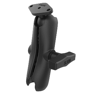 RAM-Mounting-Systems-RAM-Mount-RAM-Double-Socket-Arm-w-Diamond-Plate---B-Size-Medium---RAM-103-238U RAM-103-238U