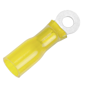 Pacer 12-10 AWG Heat Shrink Ring Terminal - #10 Stud Size - 100 Pack